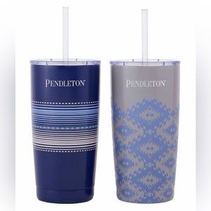 Pendleton Tumblers Cups Set Of 2 NEW 20 oz Double Wall Vacuum Insulated